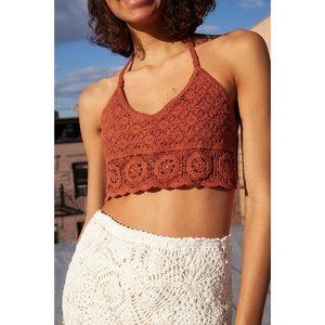 NWT Free People Sydney Crochet Bralette / Canyon